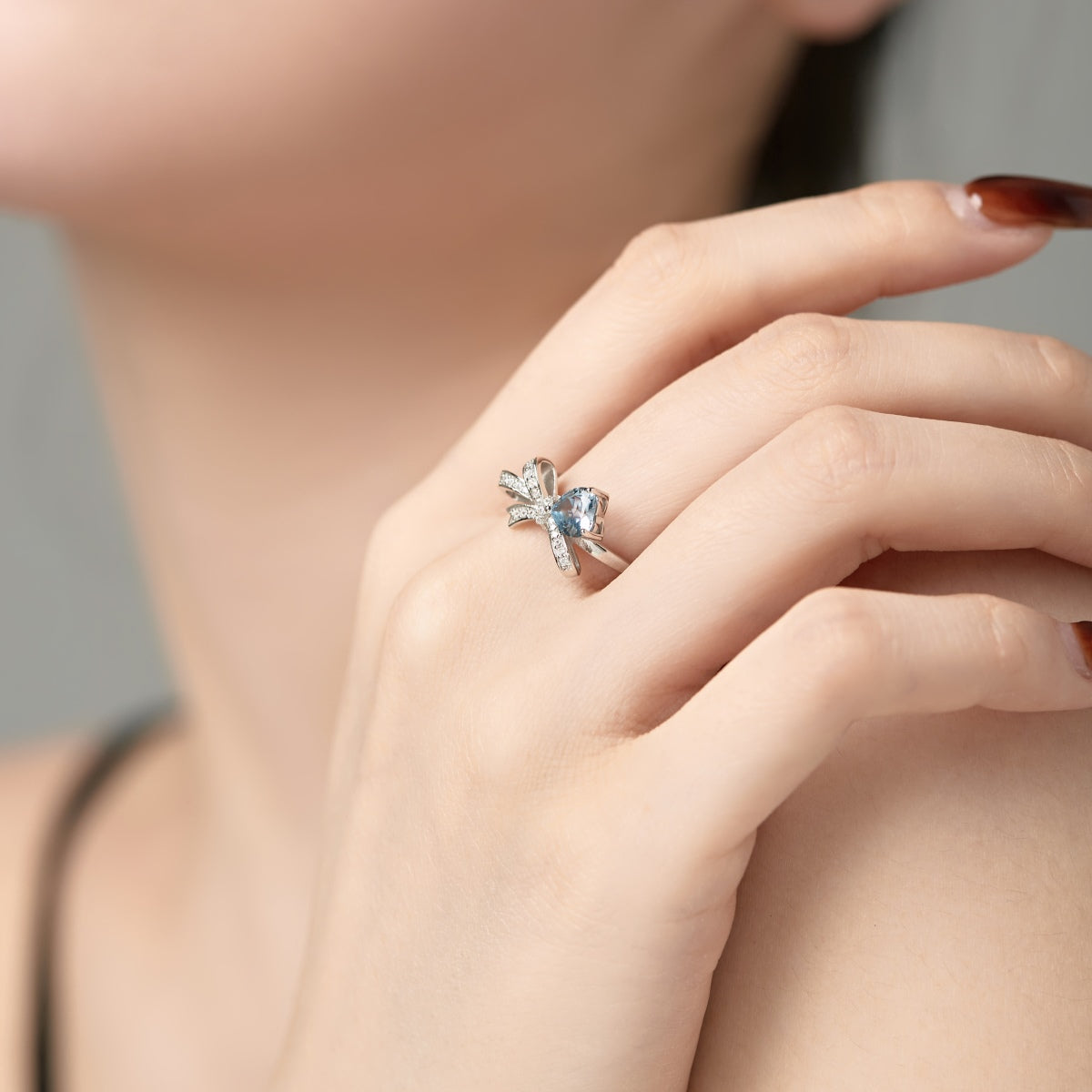 Bow Ring Silver 925 3016