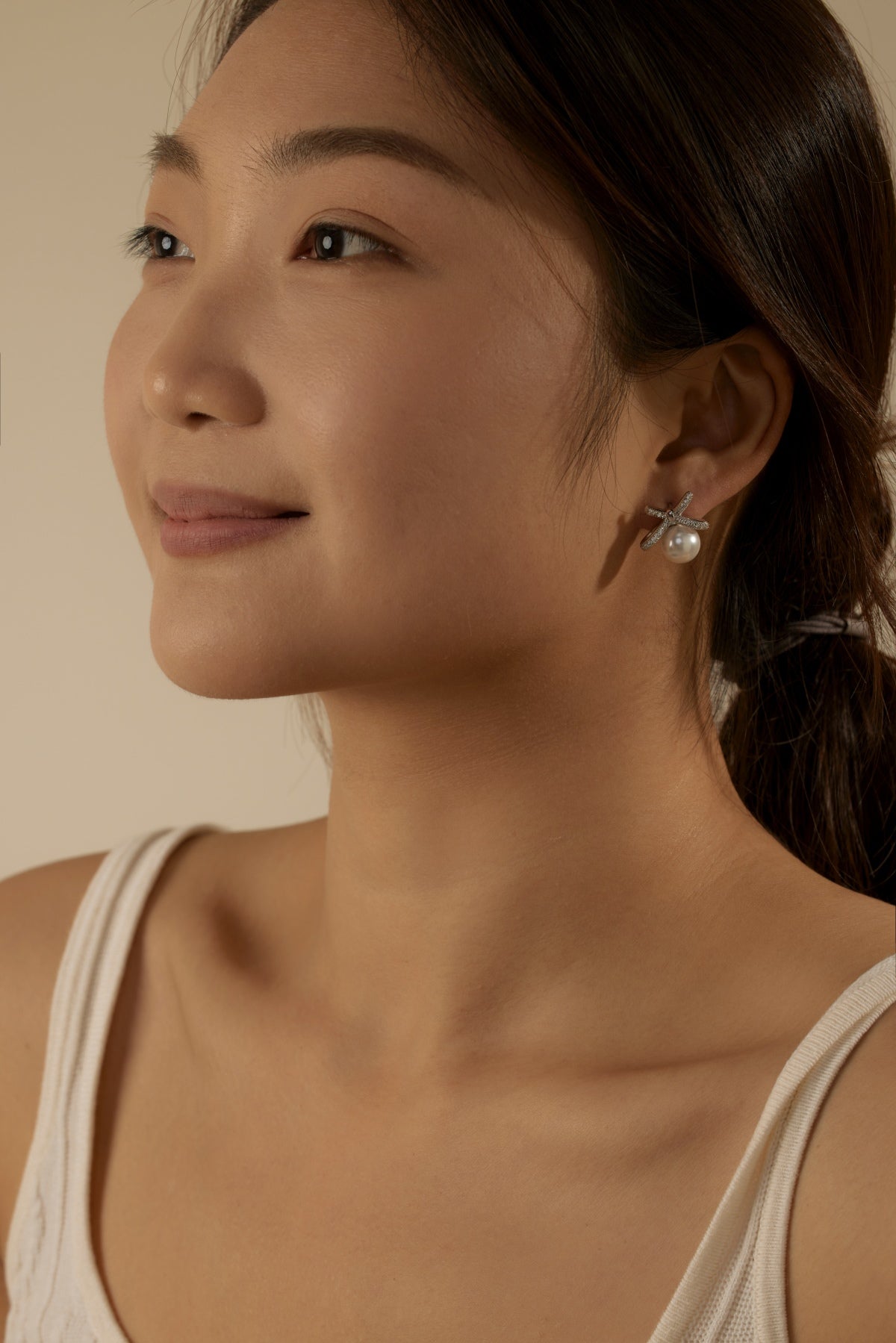Pearl Bow Earrings 3005