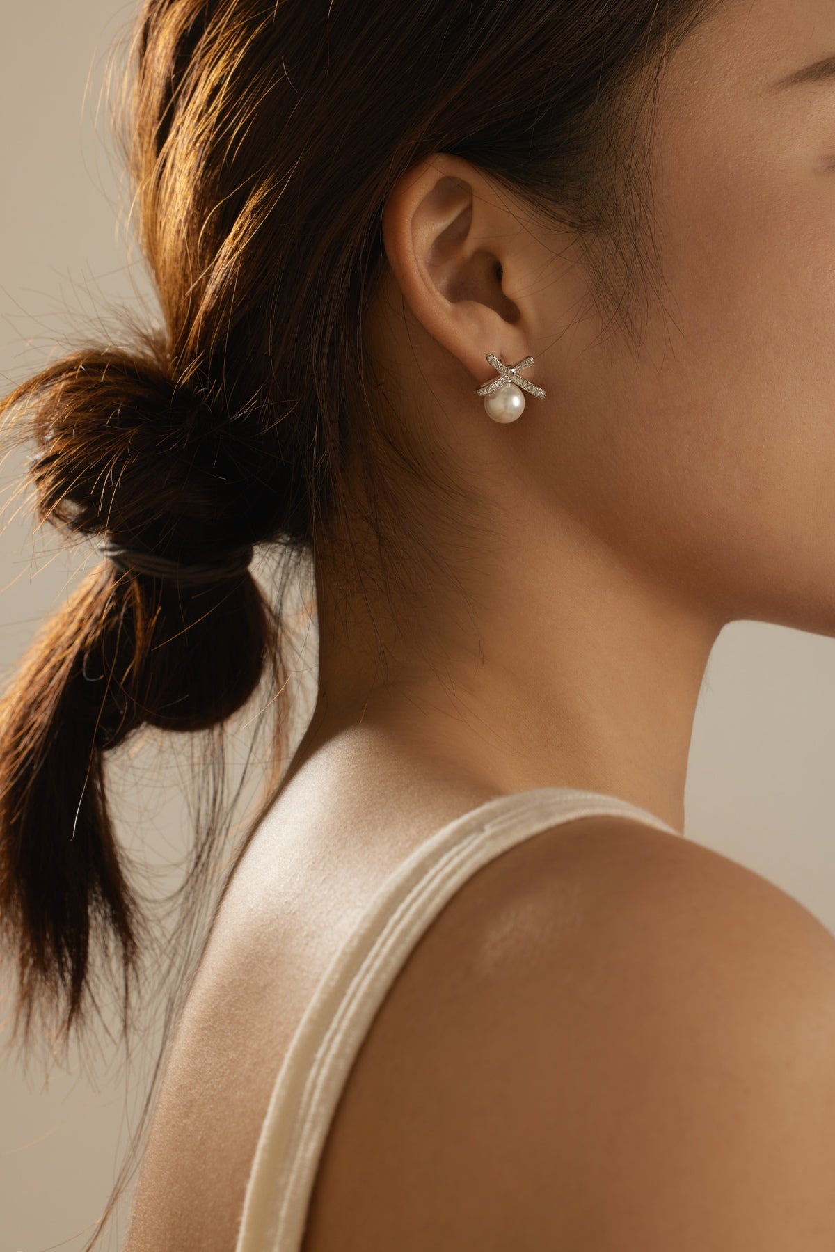 Pearl Bow Earrings 3005