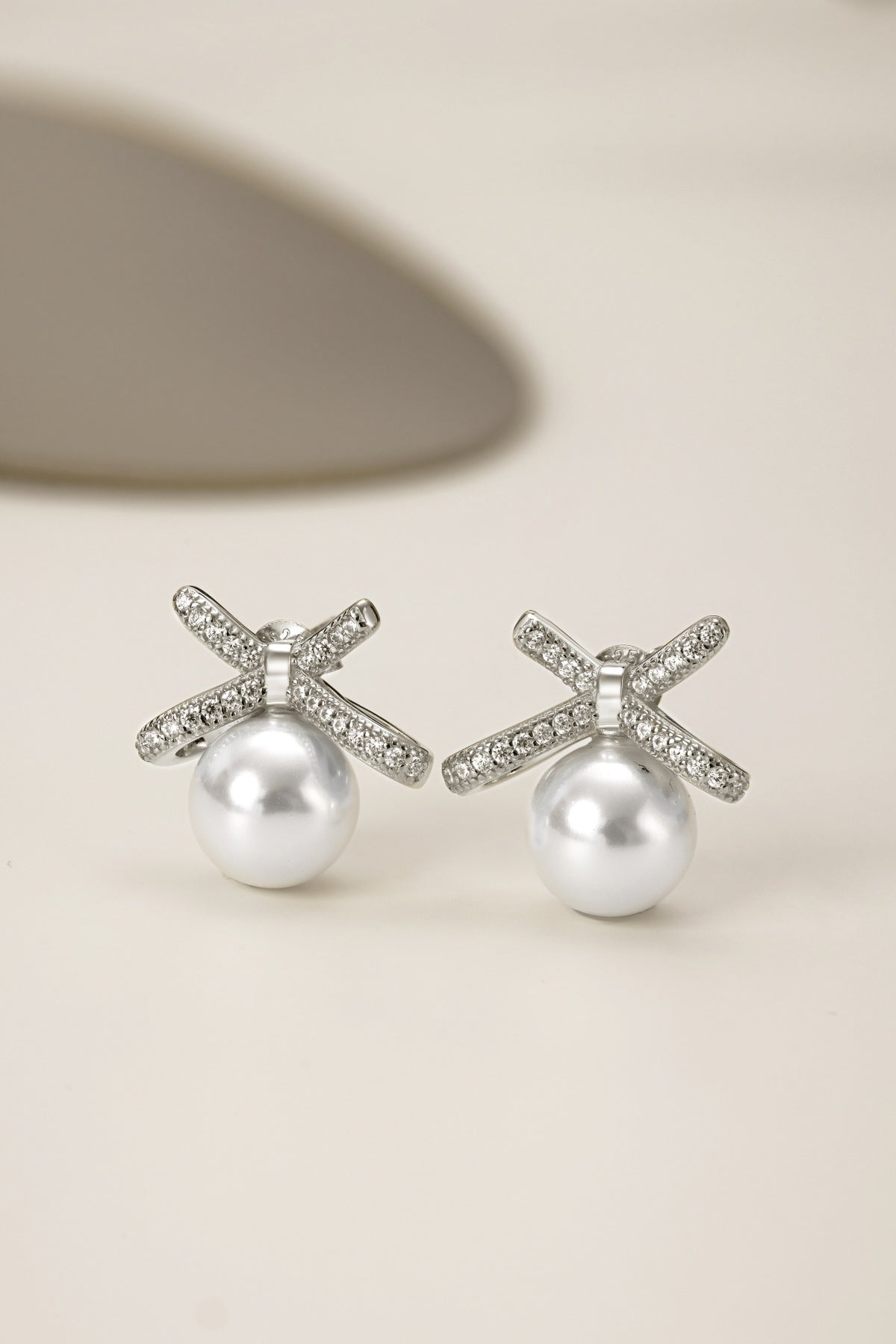 Pearl Bow Earrings 3005