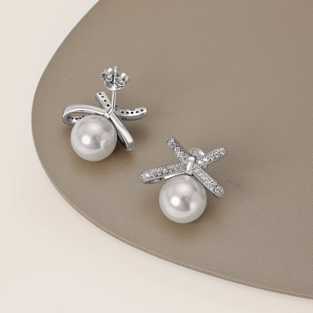 Pearl Bow Earrings 3005