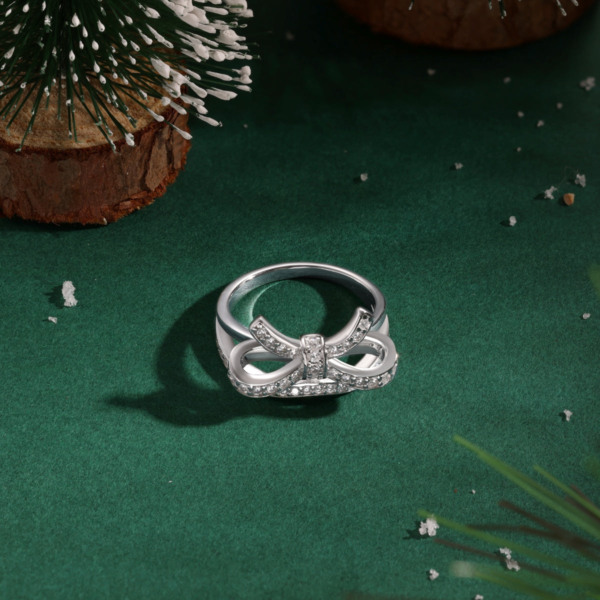 Bow Silver Ring 3013