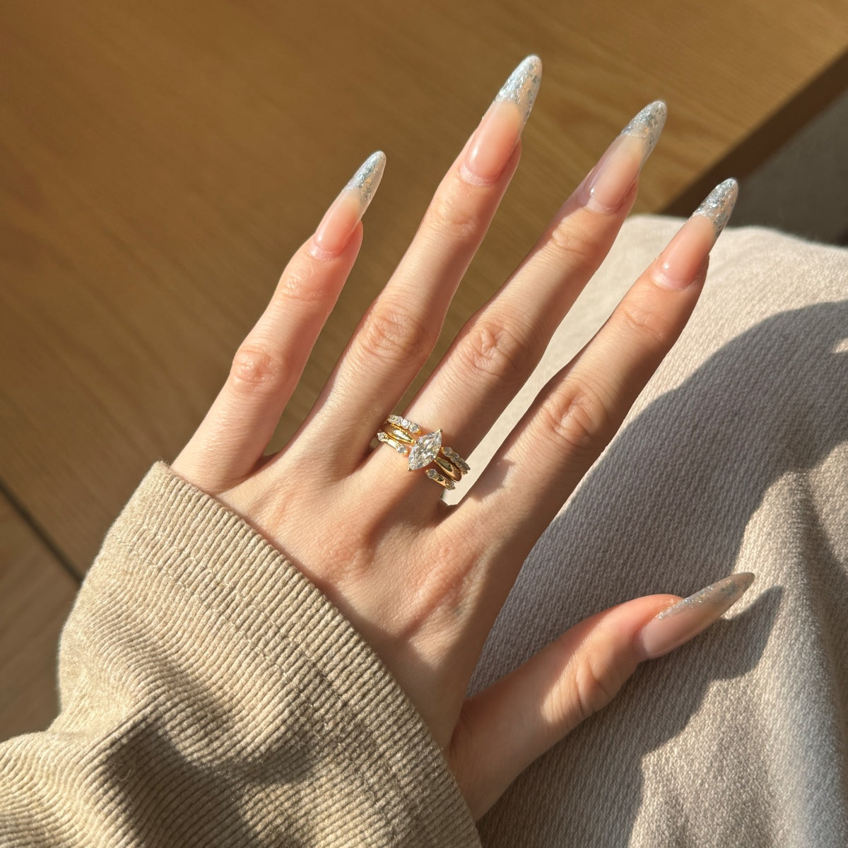 Selena Gomez Engagement Ring Marquise BZ121359