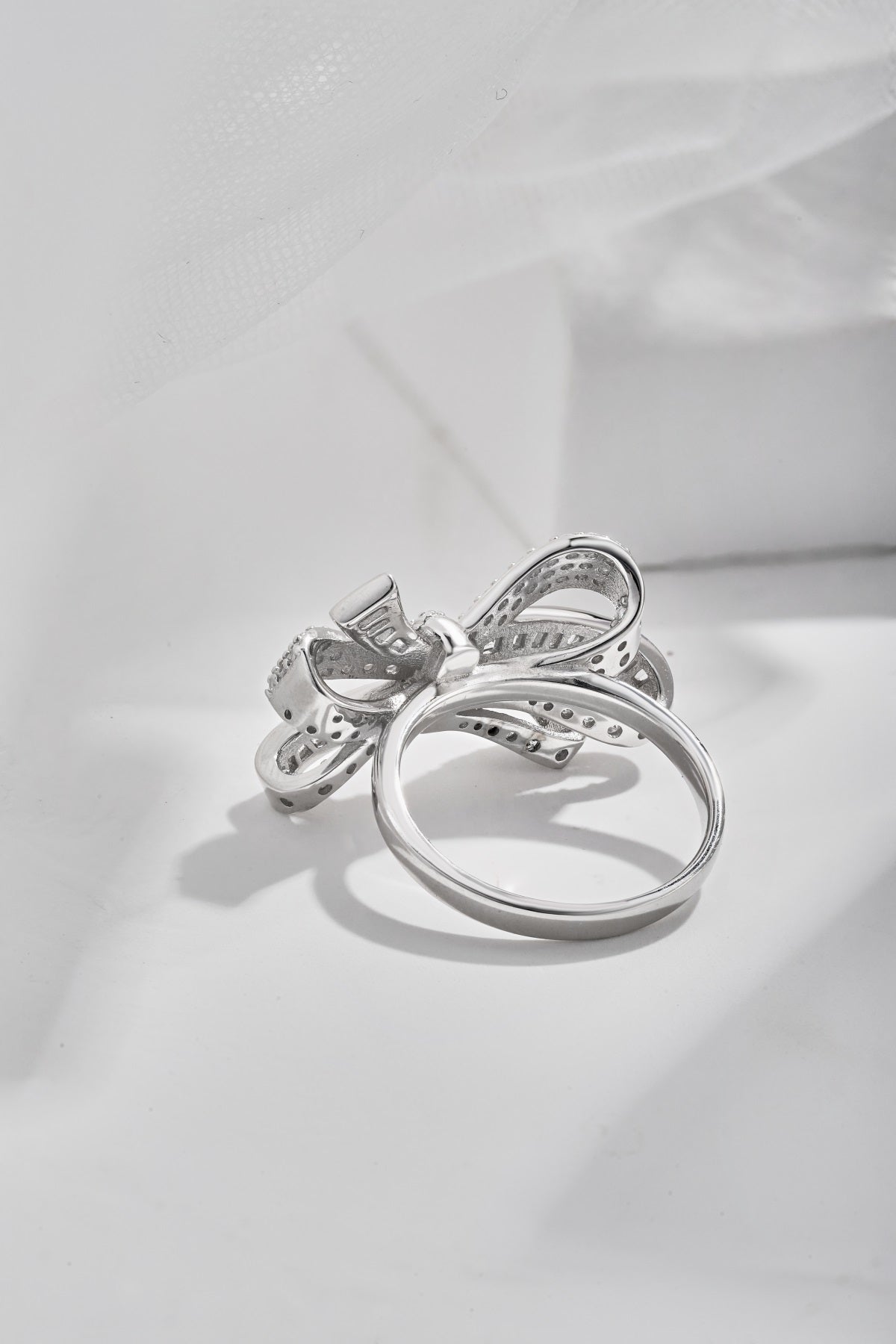 Bow Silver Ring 3011