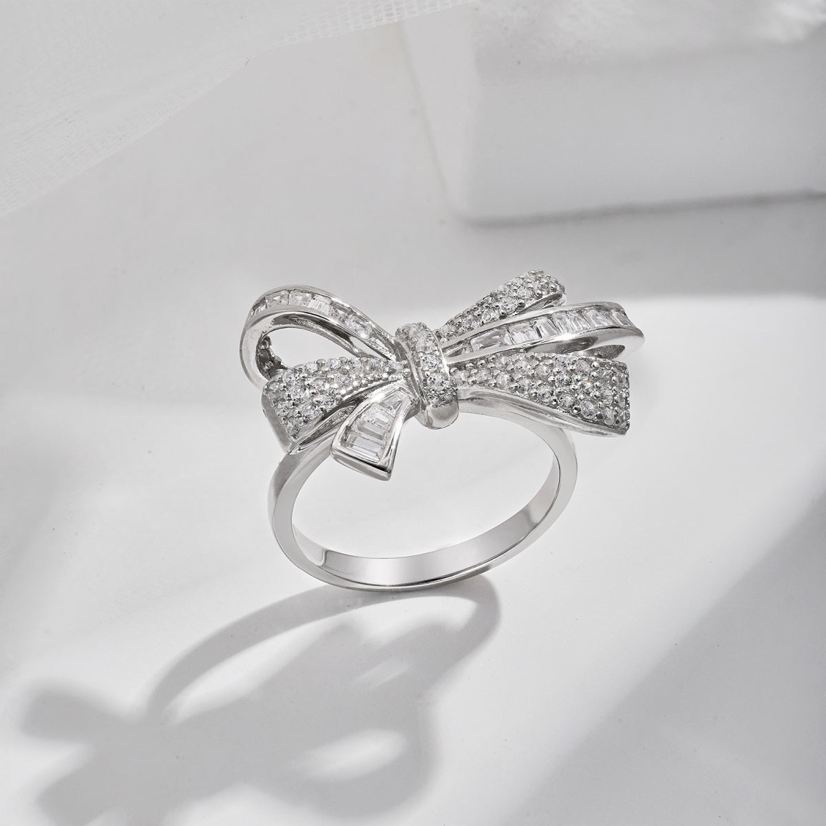 Bow Silver Ring 3011