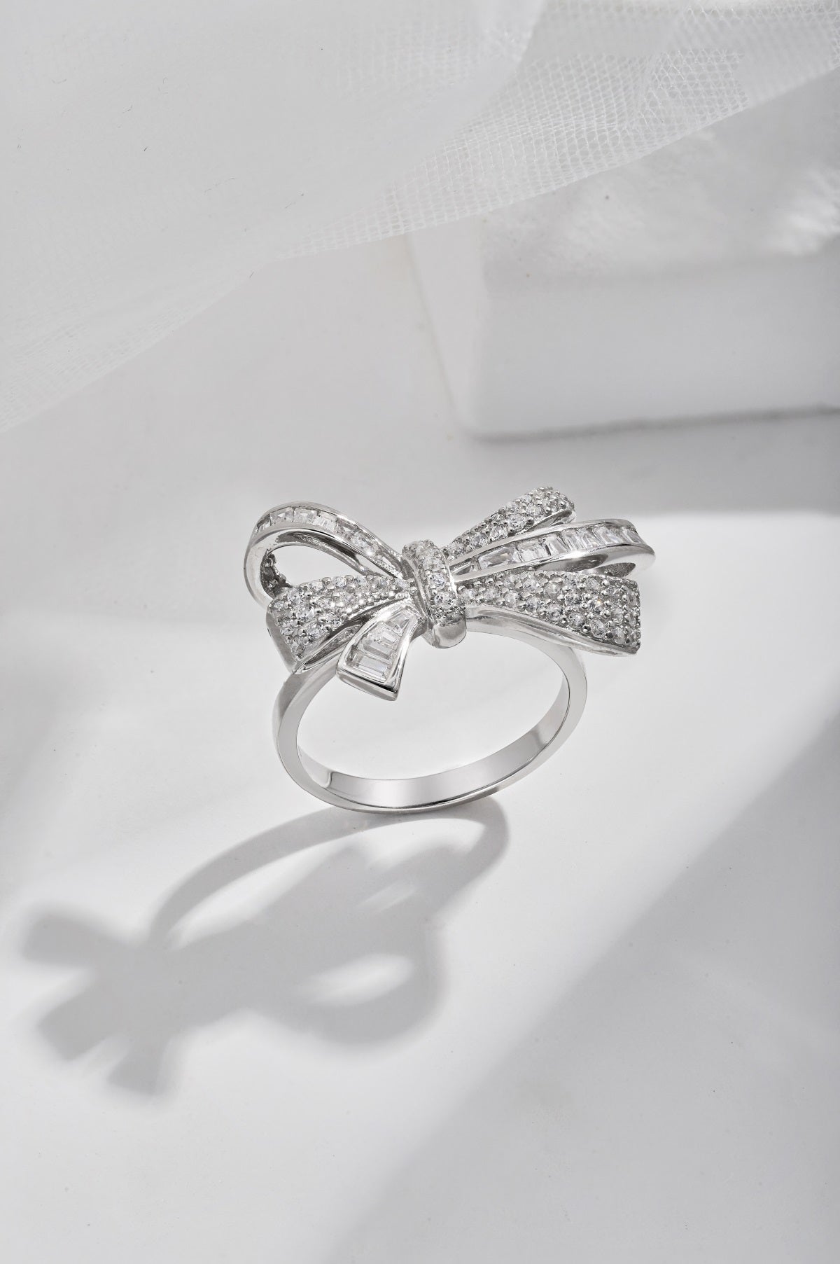 Bow Silver Ring 3011