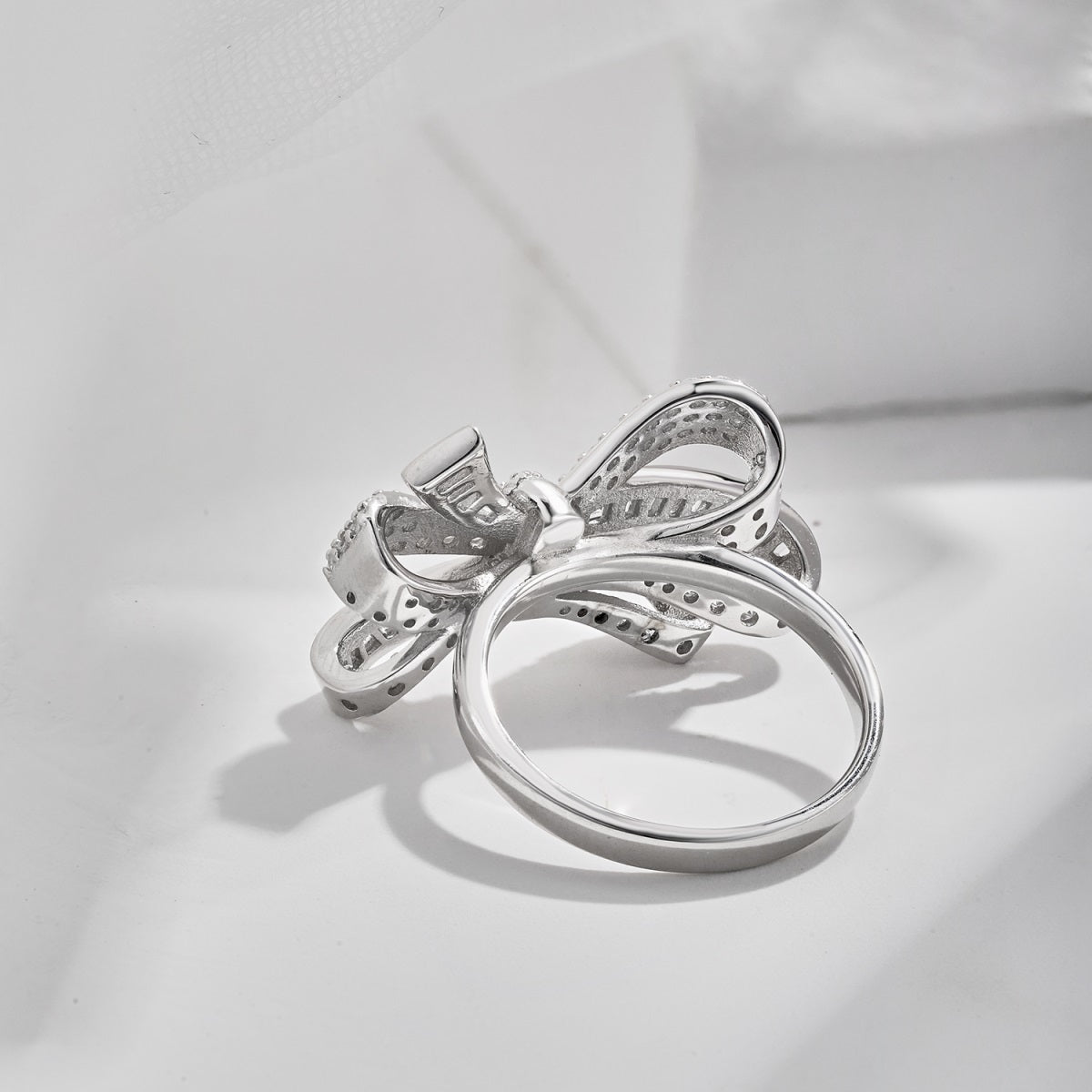 Bow Silver Ring 3011