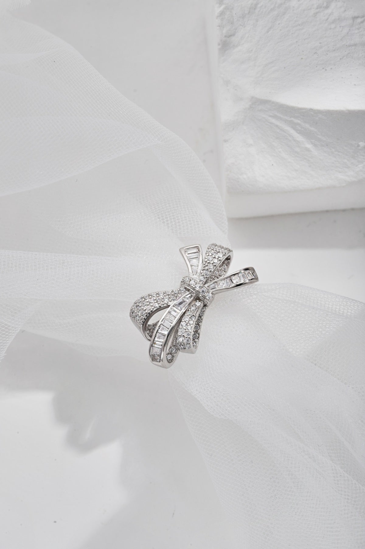 Bow Silver Ring 3011