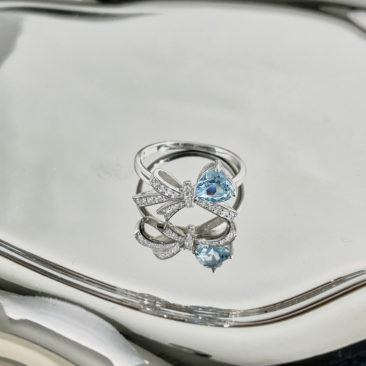 Bow Ring Silver 925 3016