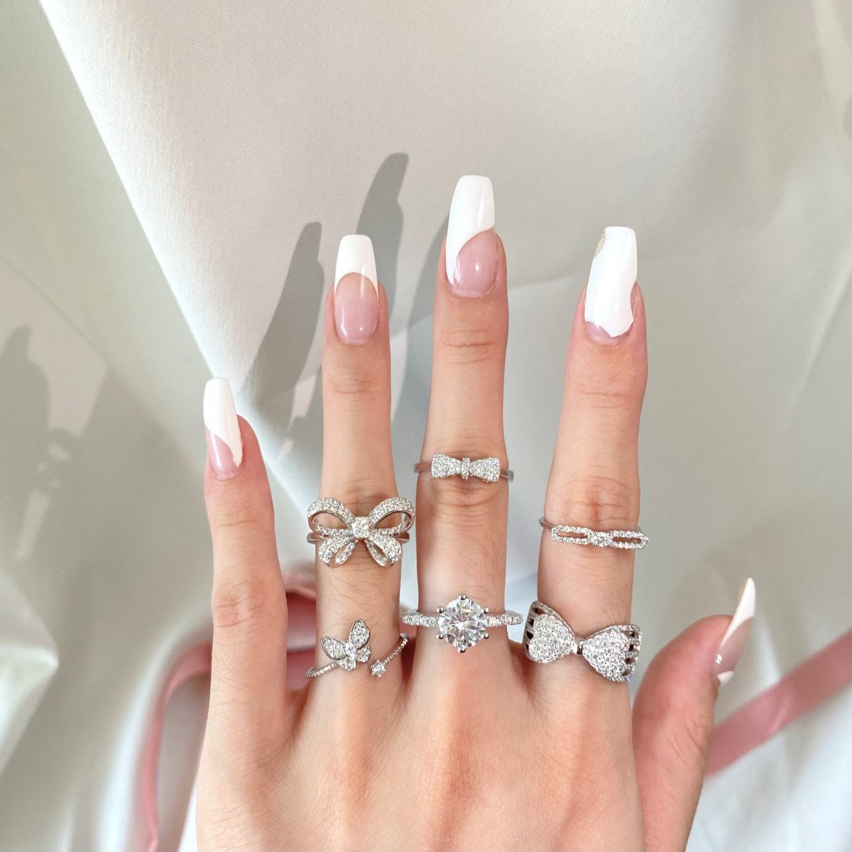 Bow Silver Ring 3010