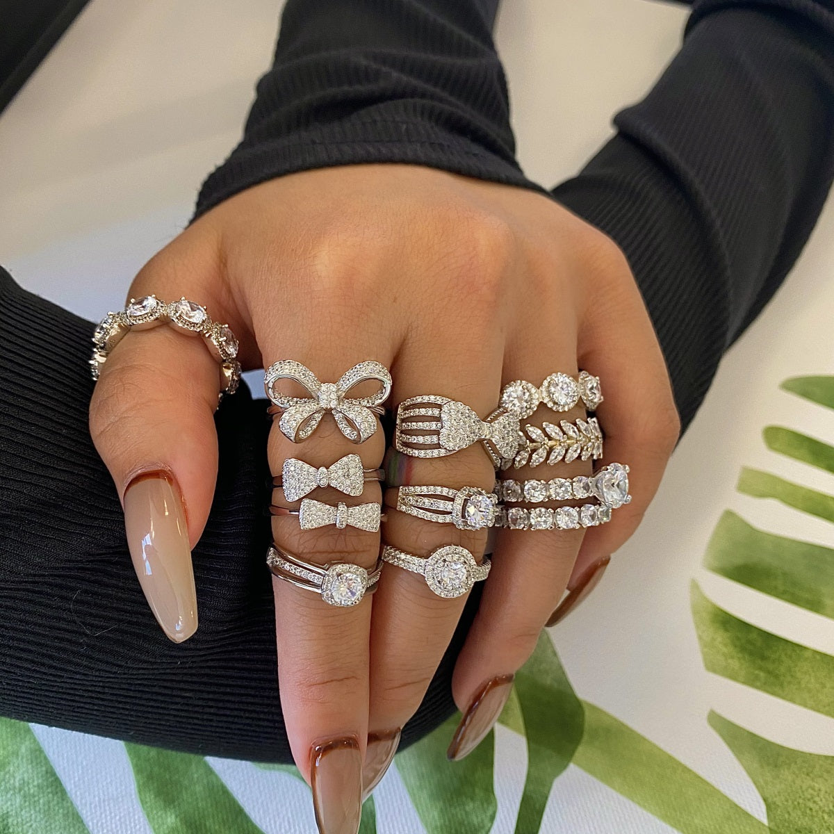 Bow Silver Ring 3010