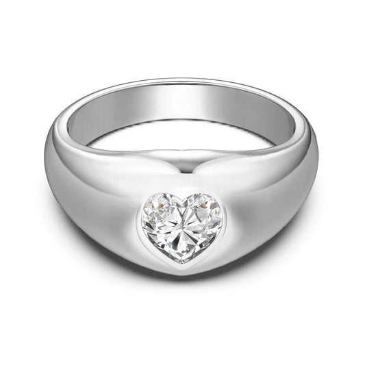 Heart Ring Silver 925 - 3014