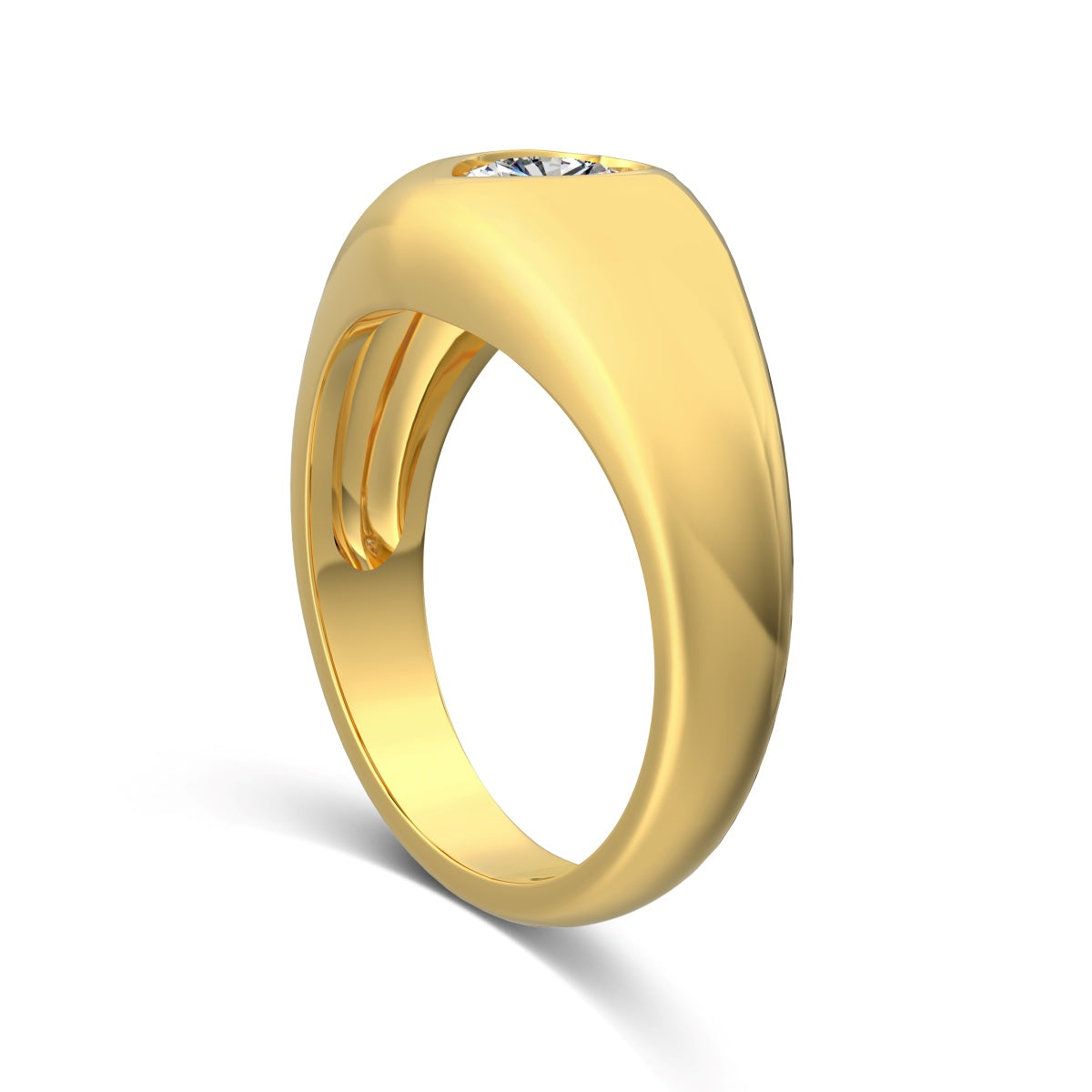 Heart Ring Silver 925 Gold Platted - 3015