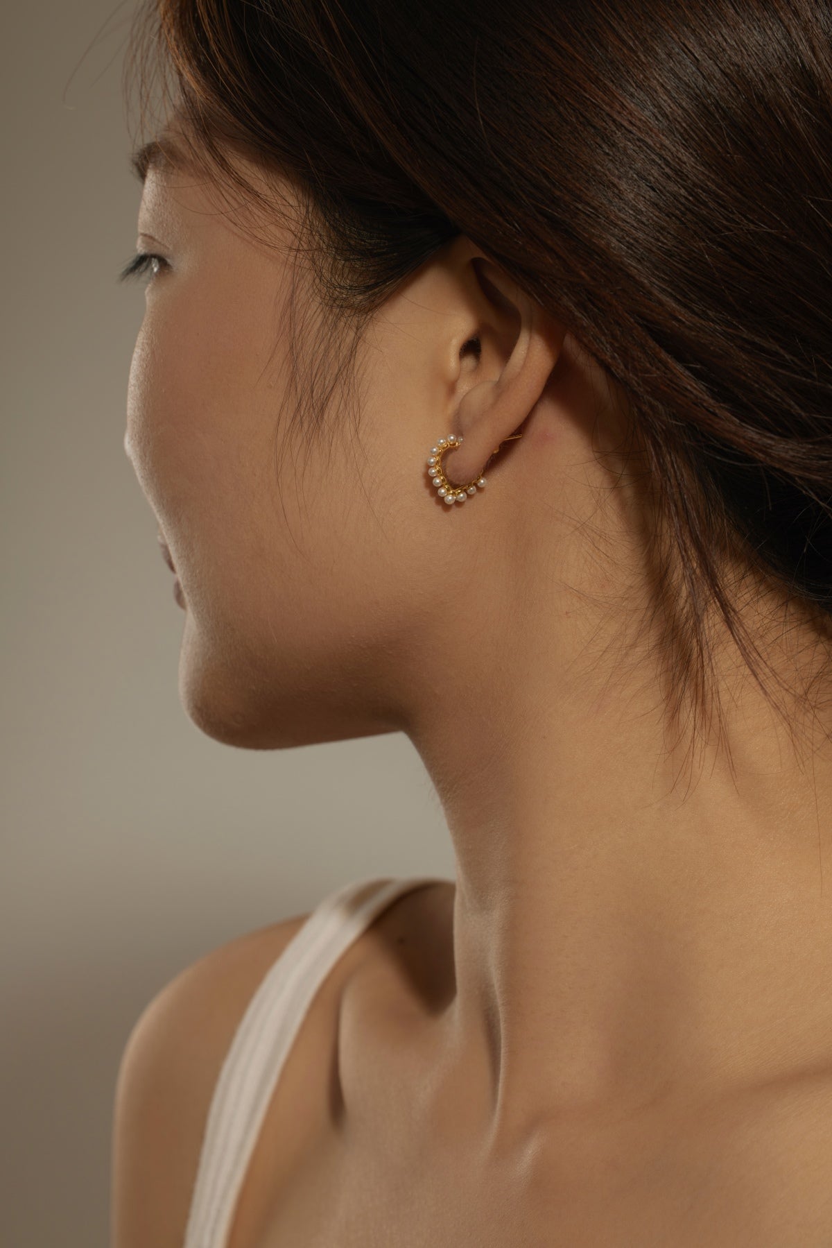 Pearl Heart Earring 18K Gold-Plated 3001