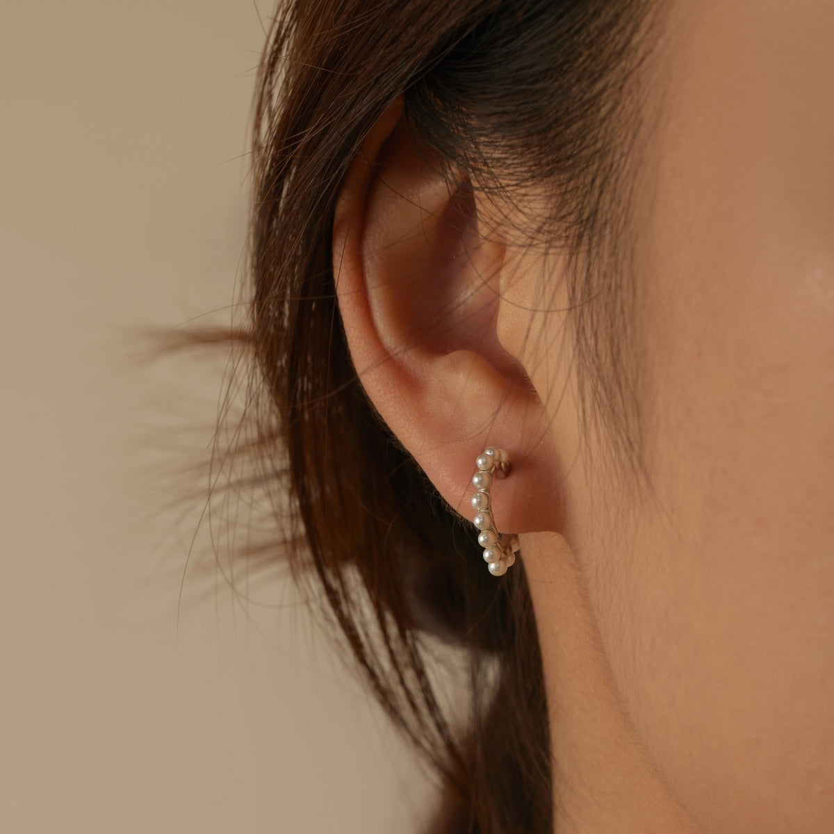 Pearl Heart  Silver Earrings 3002
