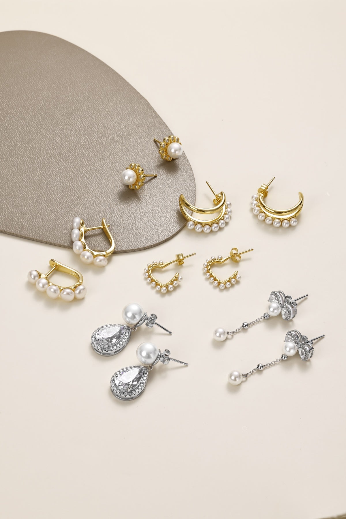 Pearl Heart Earring 18K Gold-Plated 3001