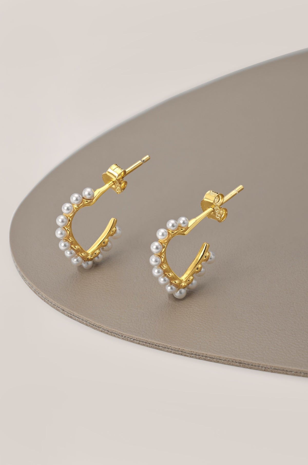 Pearl Heart Earring 18K Gold-Plated 3001