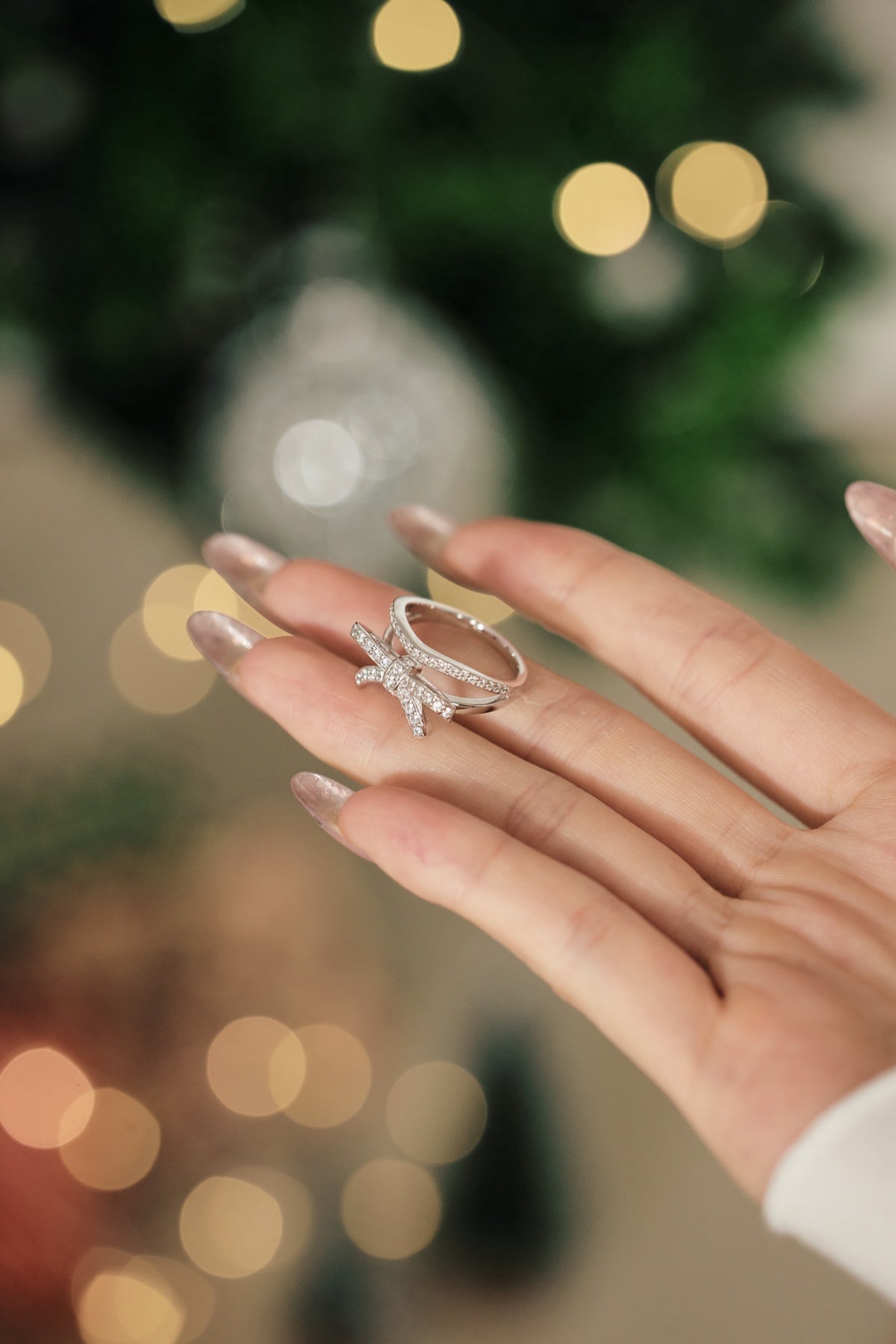 Bow Silver Ring 3013