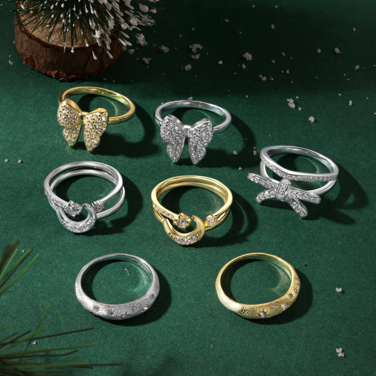 Bow Silver Ring 3013