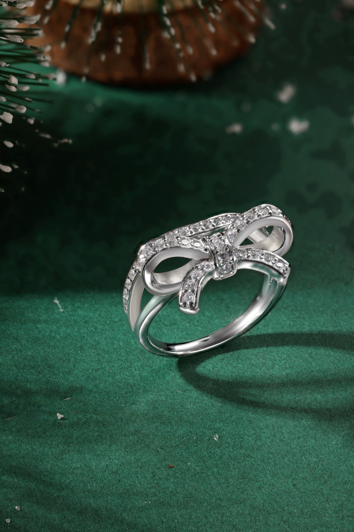Bow Silver Ring 3013