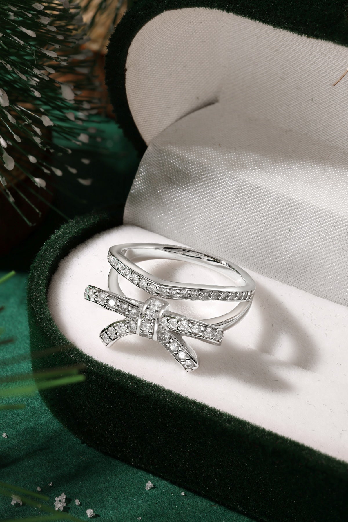 Bow Silver Ring 3013