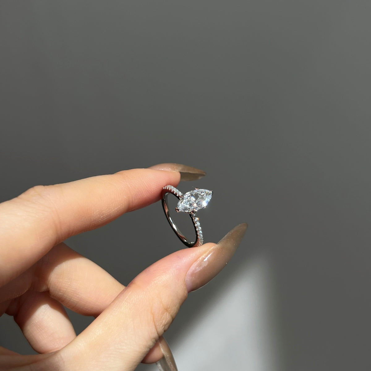 Selena Gomez Engagement Ring Marquise BZ120574