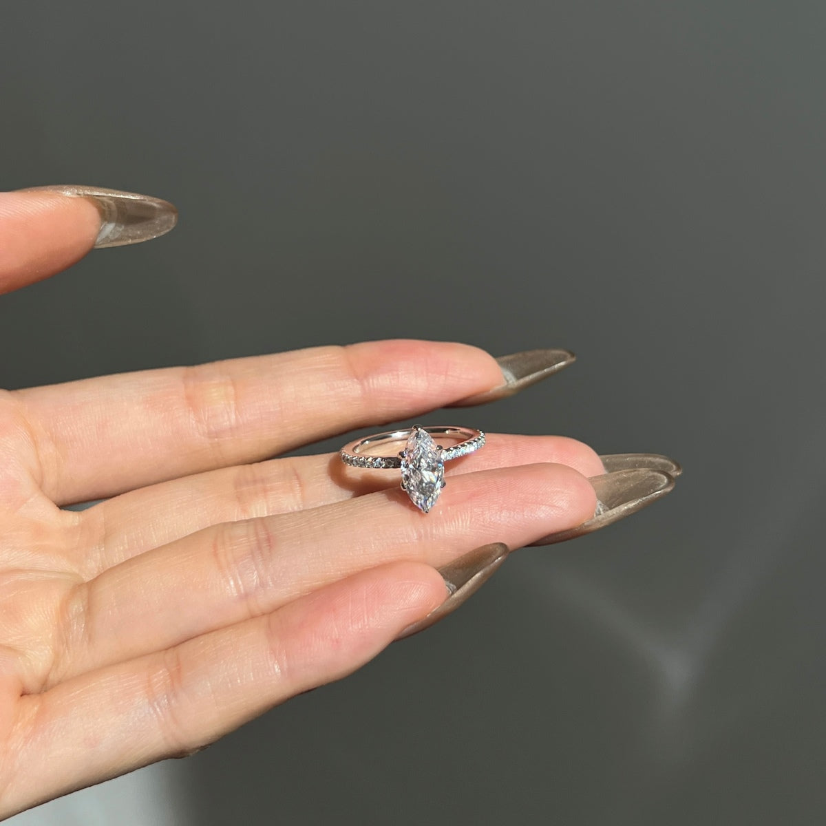 Selena Gomez Engagement Ring Marquise BZ120574