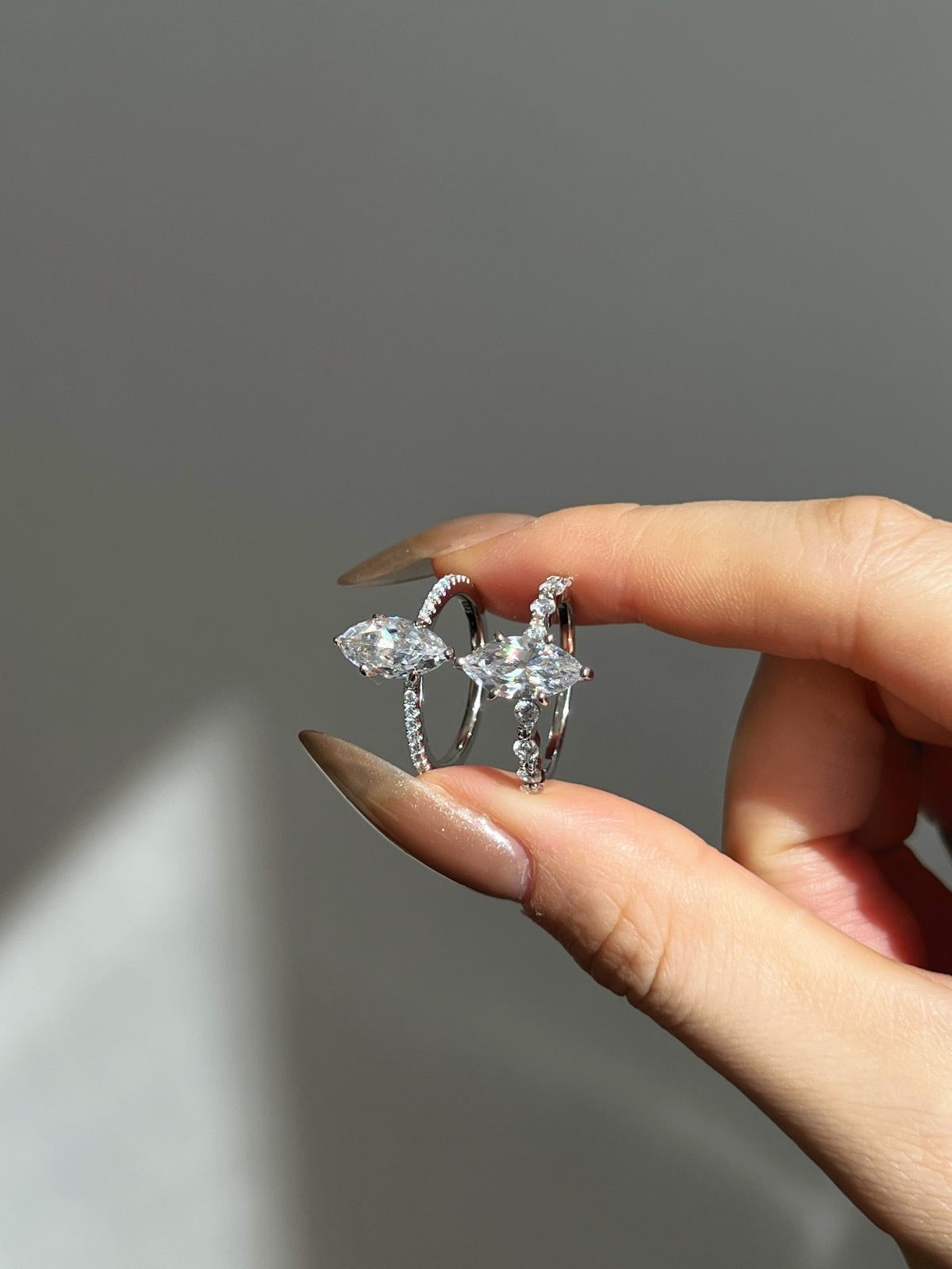 Selena Gomez Engagement Ring Marquise BZ120001