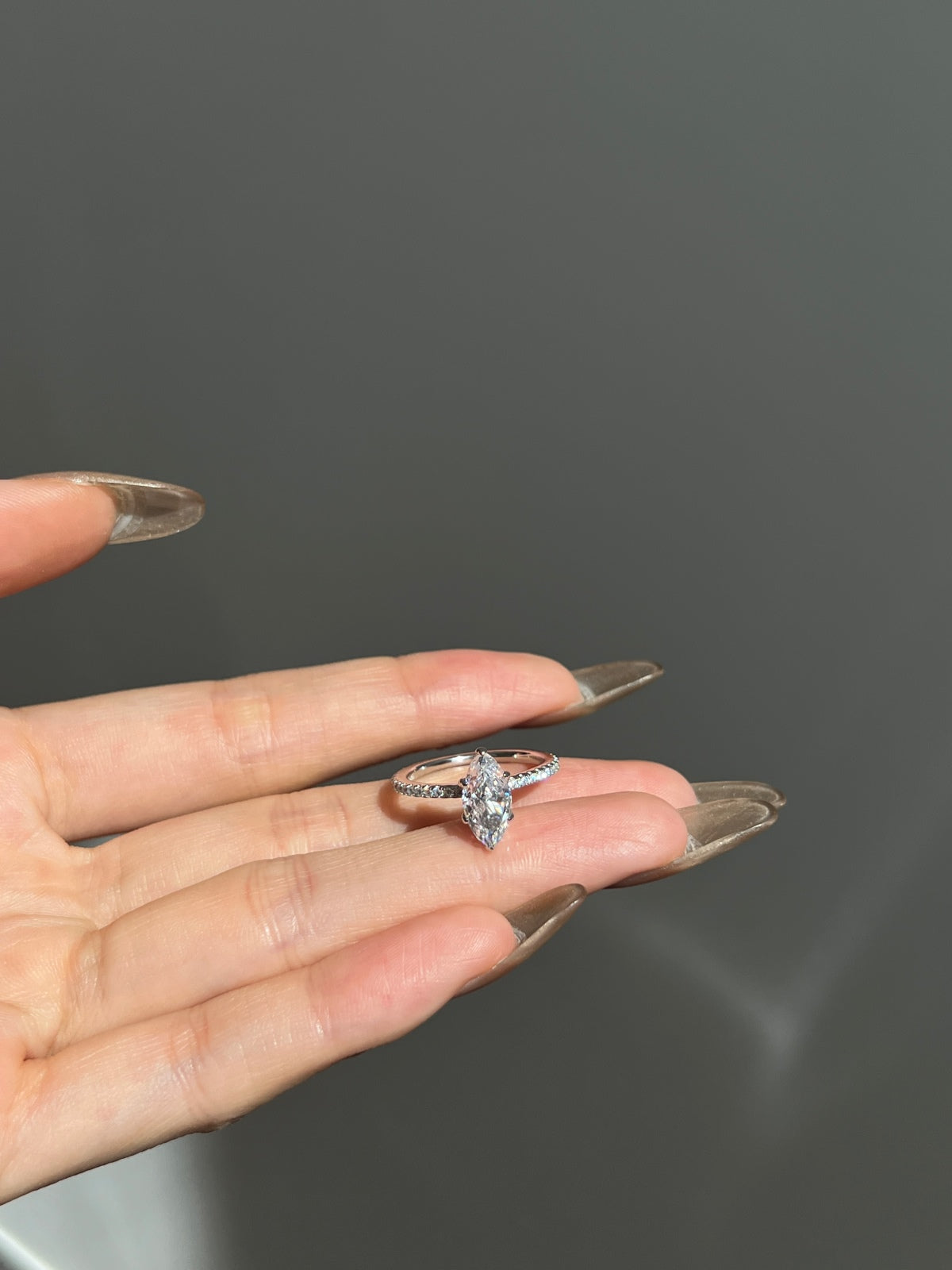 Selena Gomez Engagement Ring Marquise BZ120574