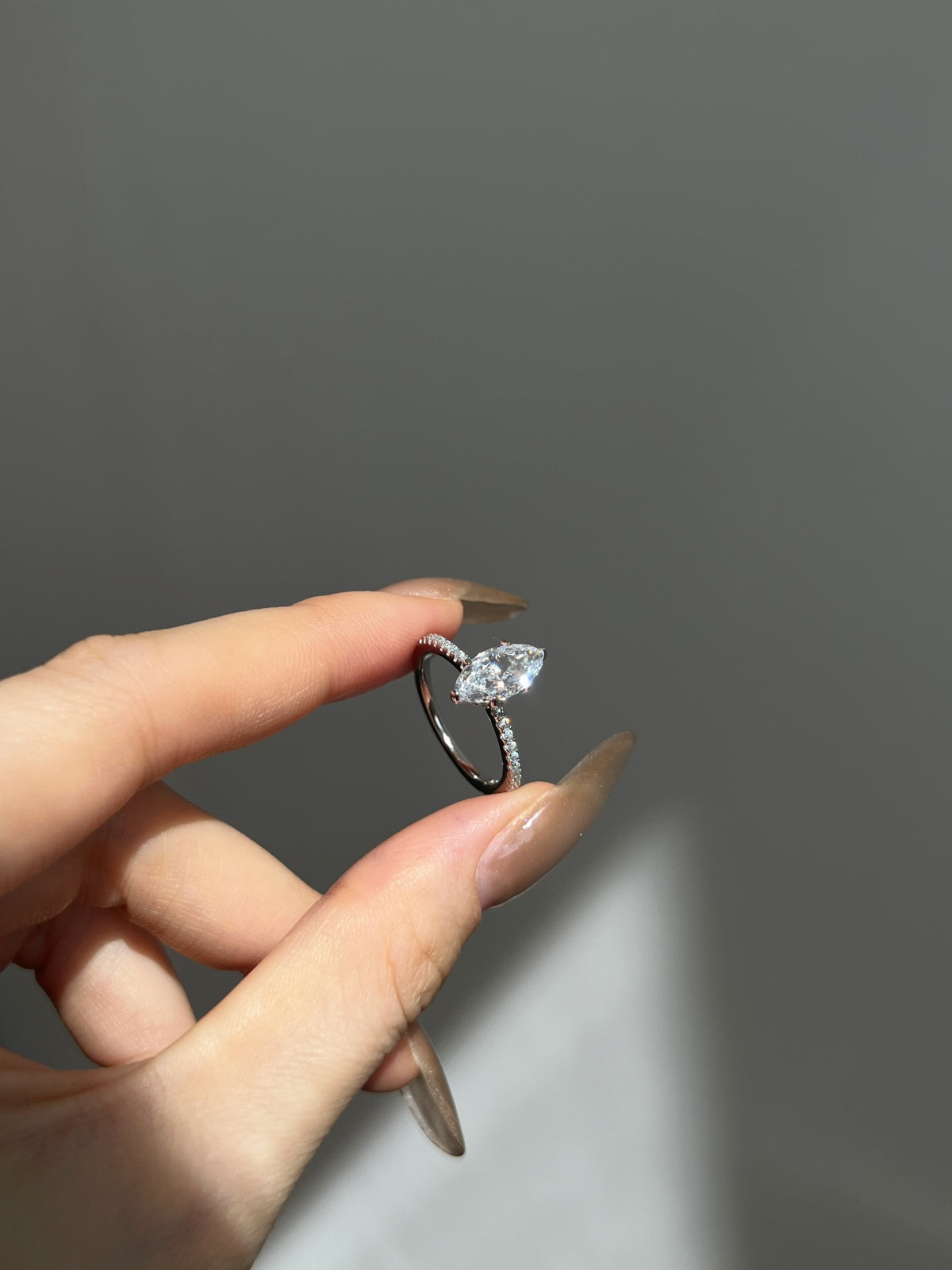 Selena Gomez Engagement Ring Marquise BZ120574