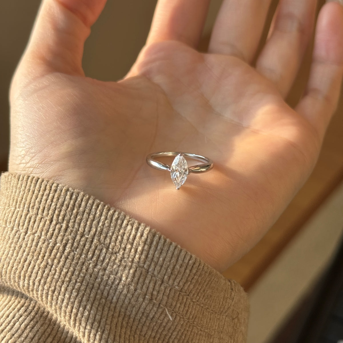 Selena Gomez Engagement Ring Marquise  BZ121359