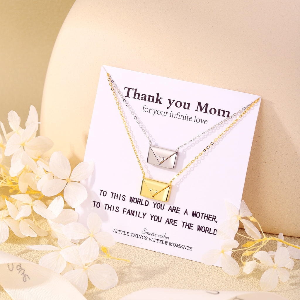 Love Message Envelope Pendant - Sterling Silver 925