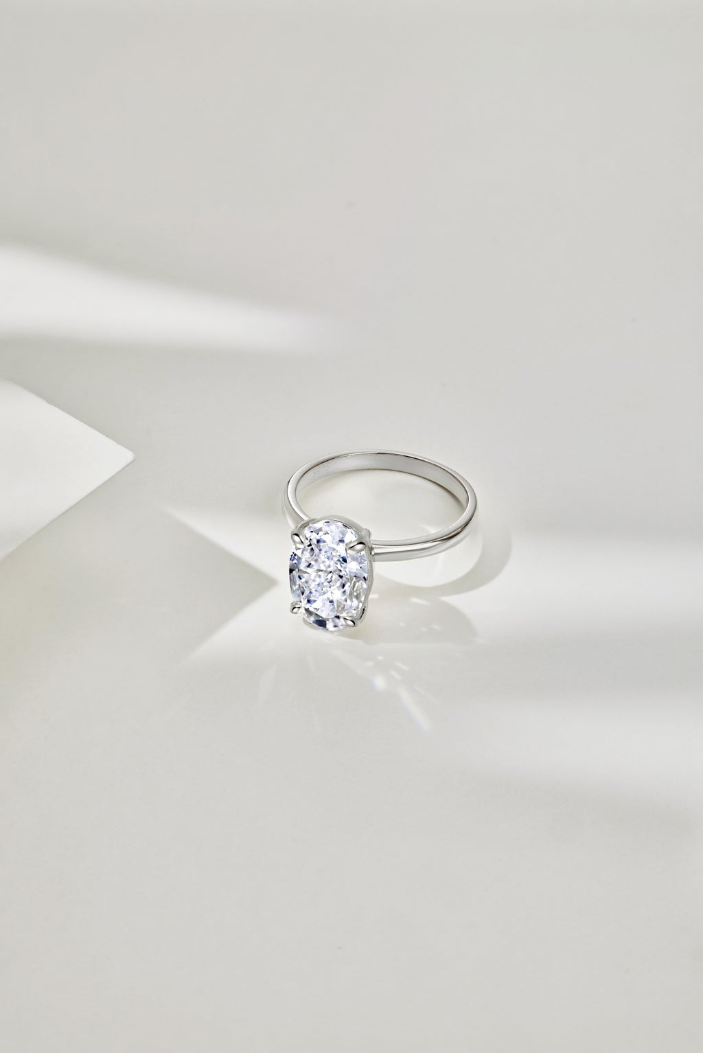 Classic Oval Stone Ring - 925 Silver Base