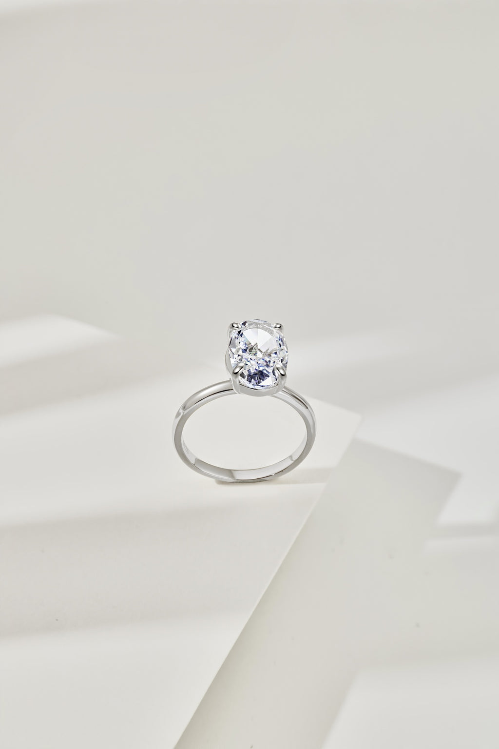 Classic Oval Stone Ring - 925 Silver Base