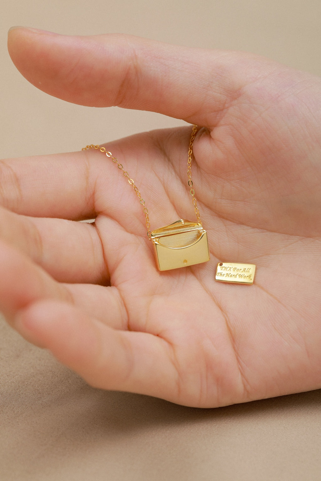 Love Message Envelope Pendant - Sterling Silver 925