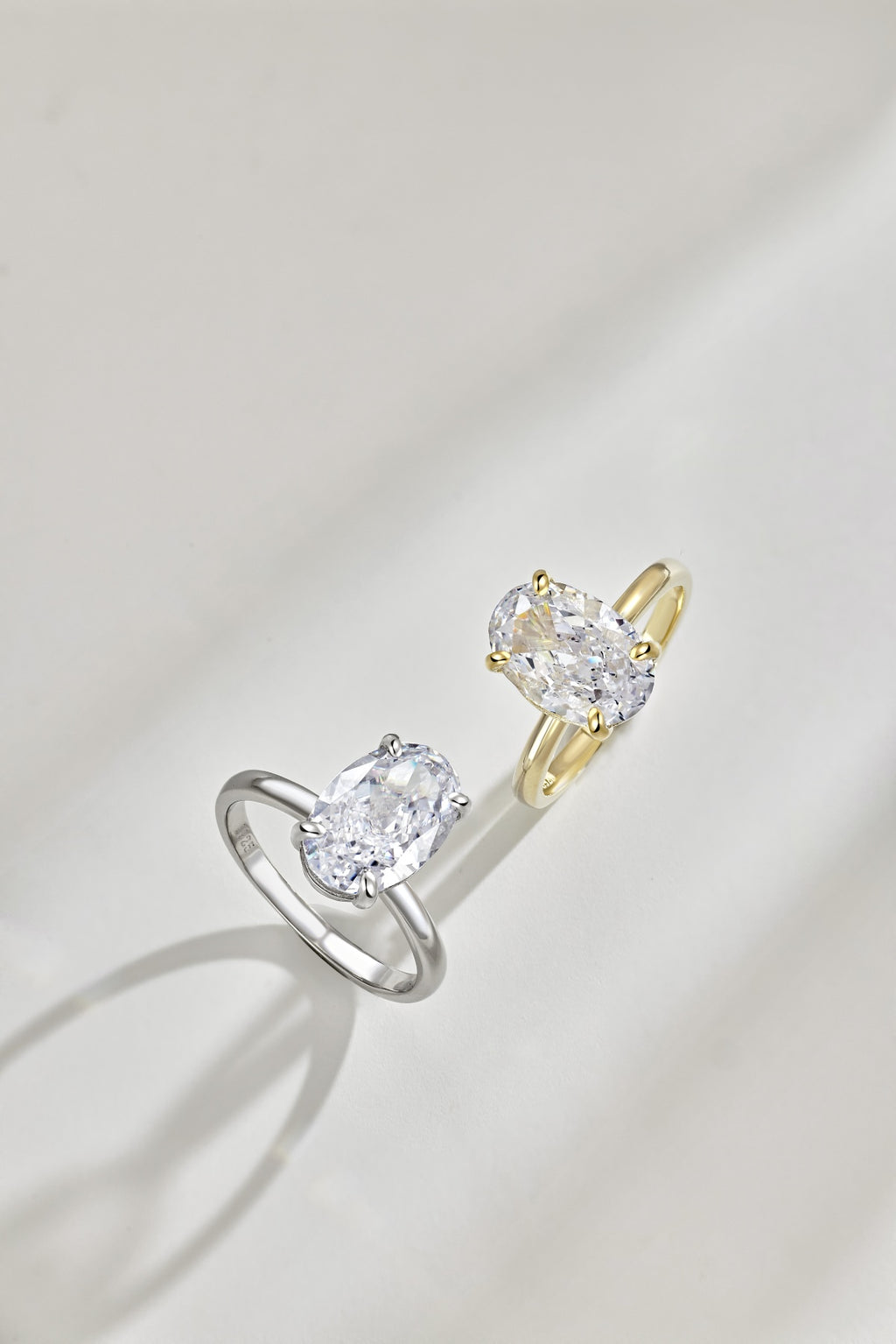 Classic Oval Stone Ring - 18K Gold Plated, 925 Silver Base