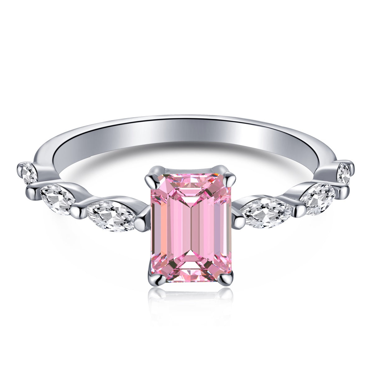 Pink  Ring Silver 926
