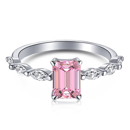 Pink  Ring Silver 926