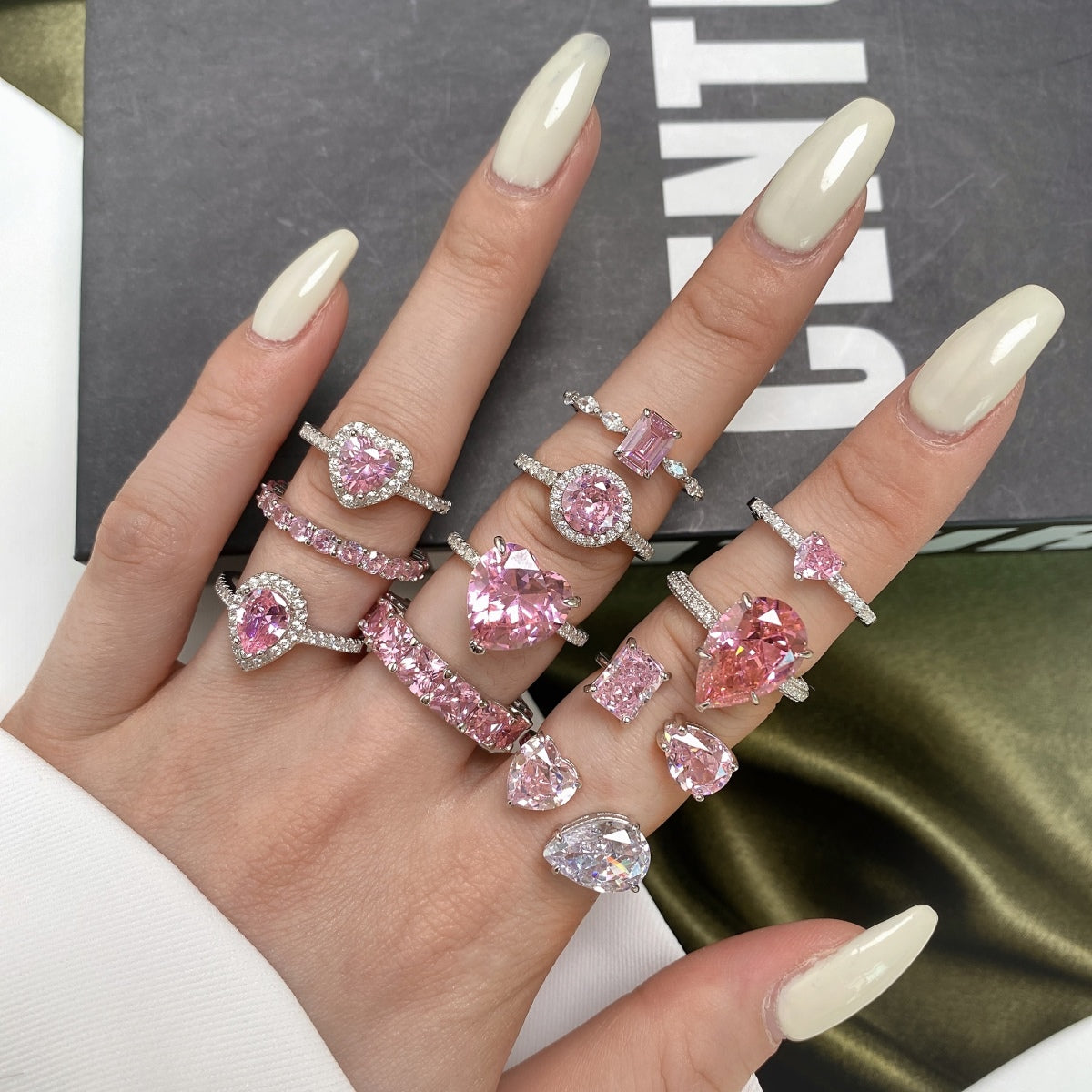 Pink  Ring Silver 926
