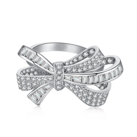 Bow Silver Ring 3011