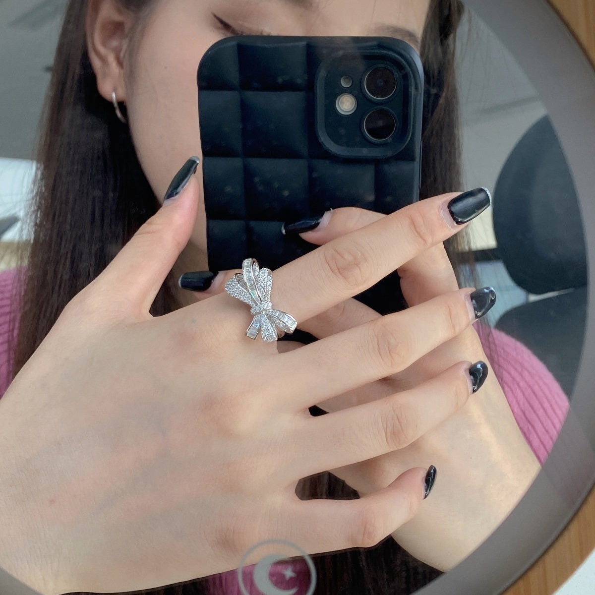 Bow Silver Ring 3011