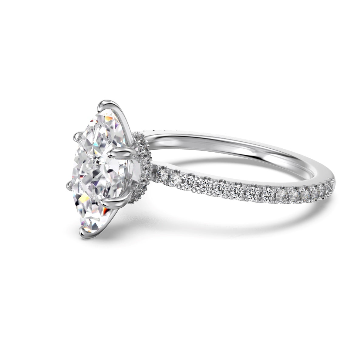 Selena Gomez Engagement Ring Marquise BZ120574