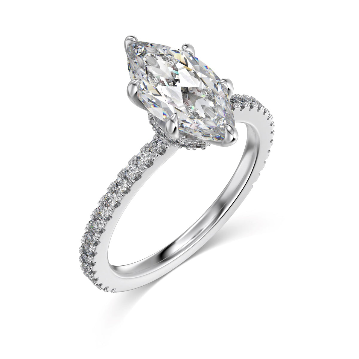 Selena Gomez Engagement Ring Marquise BZ120574