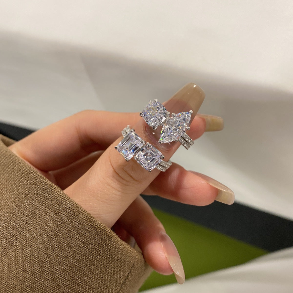Selena Gomez Engagement Ring Marquise BZ120574
