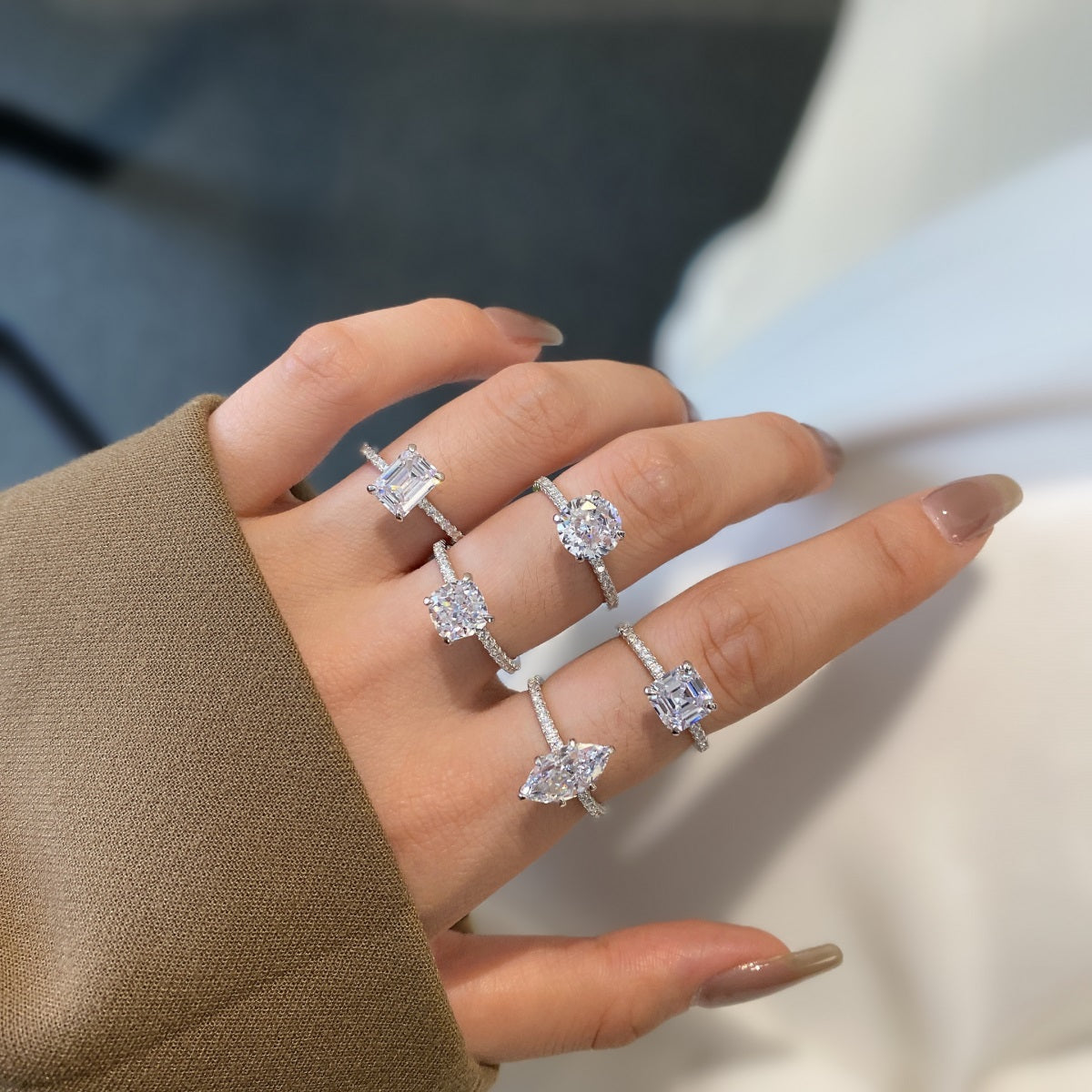 Selena Gomez Engagement Ring Marquise BZ120574