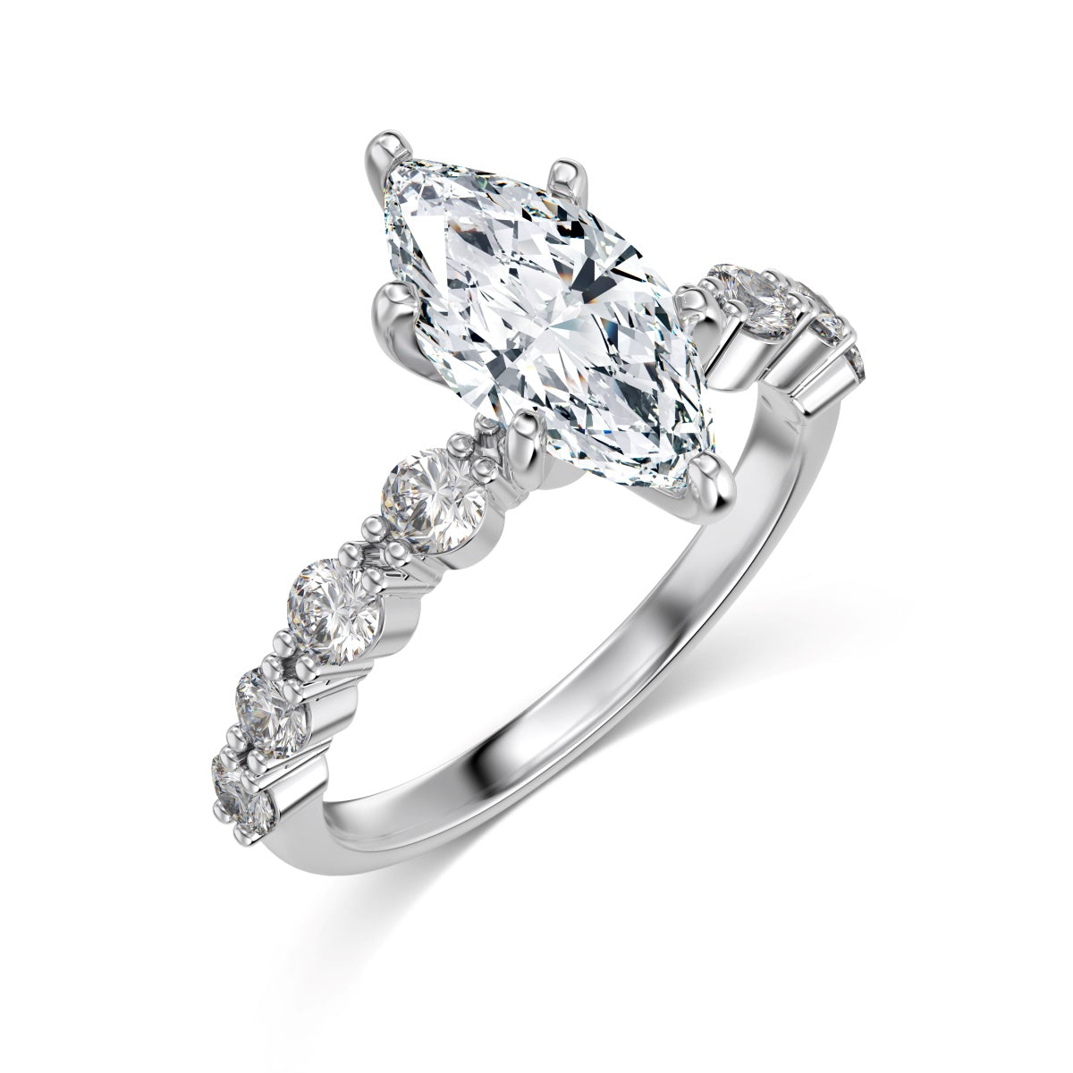Selena Gomez Engagement Ring Marquise BZ120001