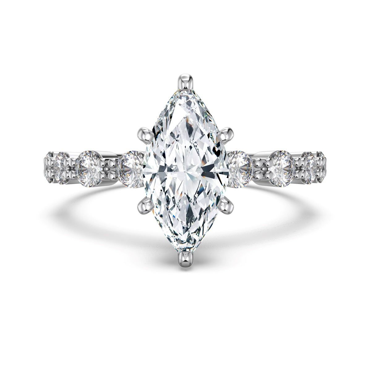 Selena Gomez Engagement Ring Marquise BZ120001
