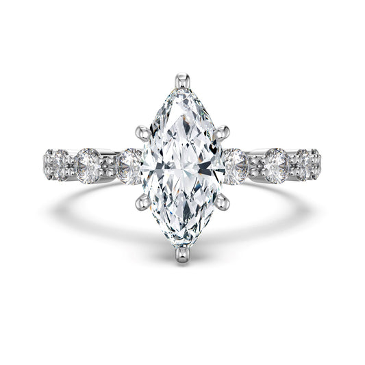 Selena Gomez Engagement Ring Marquise BZ120001