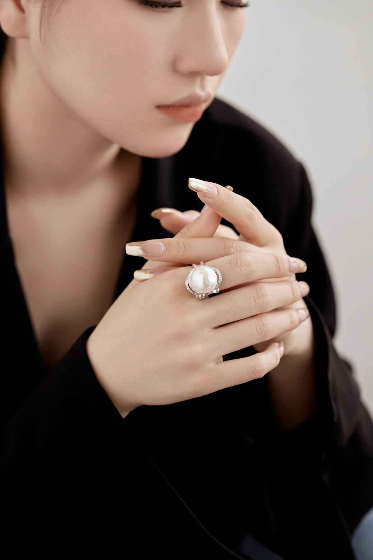 Pearl Silver Ring 3003