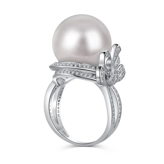 Pearl Silver Ring 3003